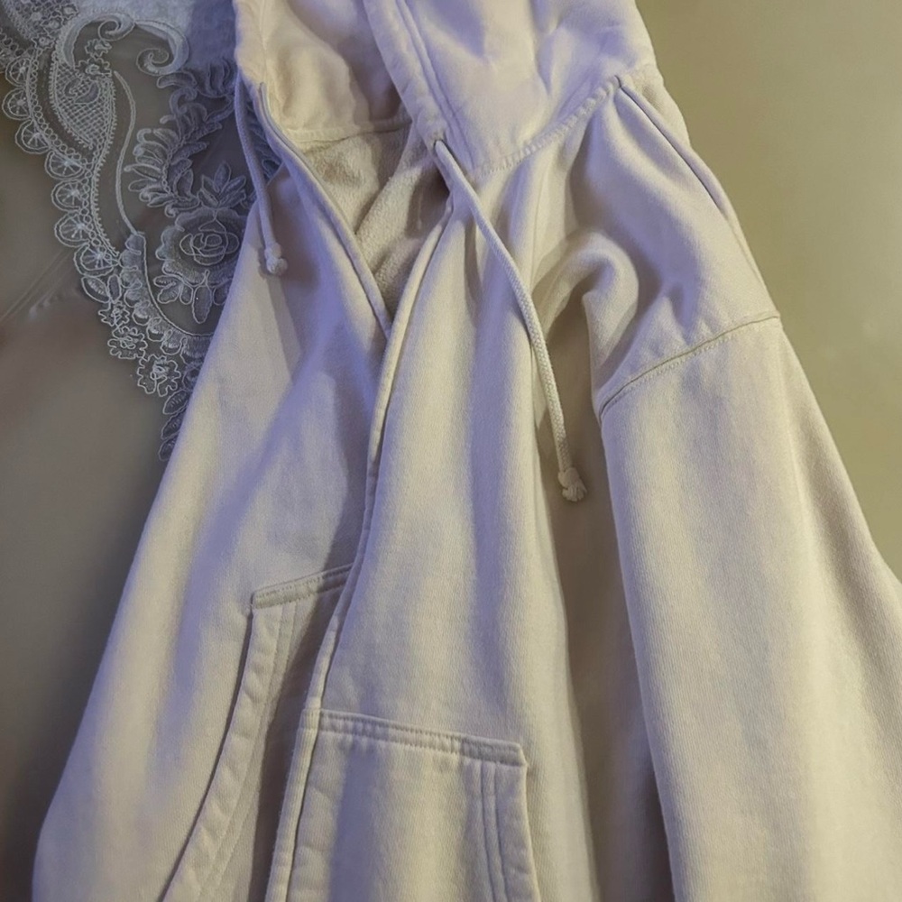 Crème TNA artizia full zip oversized Hoodie
